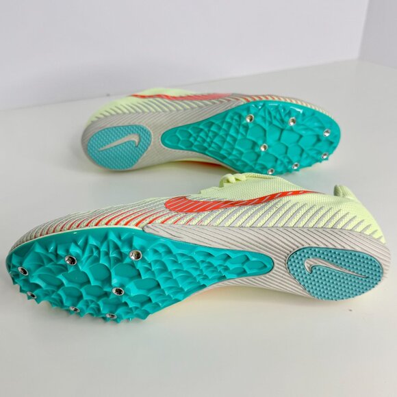 NWOT Size 9.5 - Nike Zoom Rival M9 Barely‎ Volt Hyper Orange Track Shoes - Picture 3 of 8